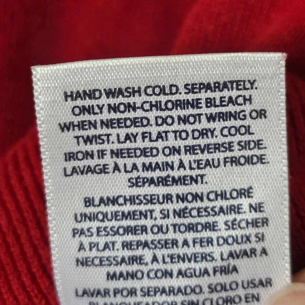 Polo Ralph Lauren Boys Red Cotton V-Neck Sweater Elbow Patches Size 7